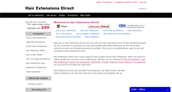 Desktop Screenshot of hairextensionsdirect.com.au